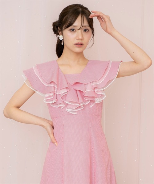 WILLSELECTION ウィルセレクション フリルストライプワンピース WILLSELECTION｜フリルストライプワンピース | Rakuten Fashion