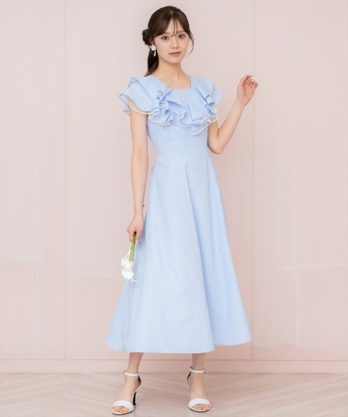 ウィルセレクション✨新品❣️同色ストライプワンピース セール】ストライプフリルワンピース(505391652) | ウィル