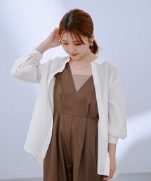 2wayカシュクールチェックシャツ | 小柄・低身長女性向け