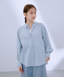 バックギャザーシアーシャツ 【低身長・小柄女性】