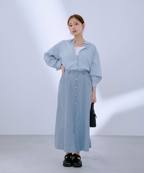 バックギャザーシアーシャツ 【低身長・小柄女性】（シャツ