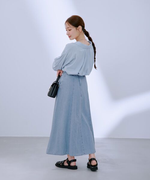 バックギャザーシアーシャツ 【低身長・小柄女性】（シャツ