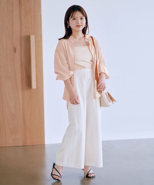 バックギャザーシアーシャツ | 小柄・低身長女性向け