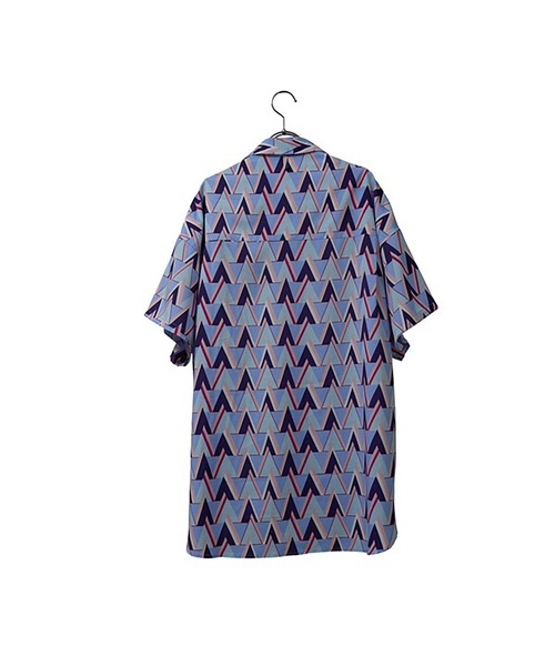 INTERPLAY（インタープレイ）の「【INTERPLAY】 Open Collar S/S Over Size Shirt【3:Pattern】（シャツ/ブラウス・メンズ・ホワイト系その他/ブルー系その他/マスタード/サックスブルー系2/サックスブルー系1/グリーン系その他2/グリーン系その他/ブラック系その他/ネイビー系2/ホワイト系その他2/ピンク系その他/ネイビー系1・FREE）」の22枚目の写真