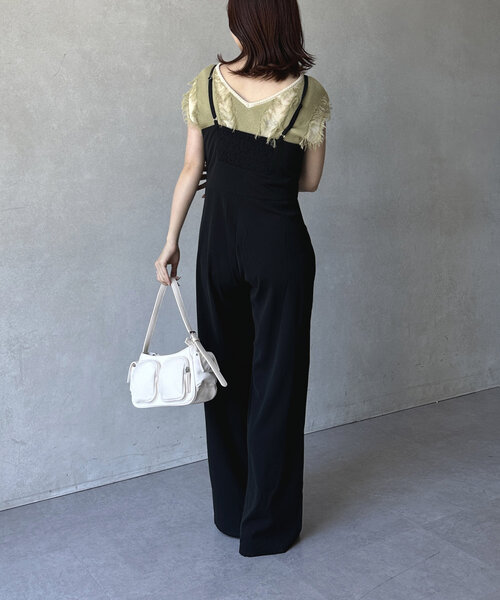 Thevon（ゼボン）の「ナイロンポケットワンハンドルバッグ（トートバッグ・レディース・アイボリー/ブラック/サックスブルー・FREE）」の7枚目の写真