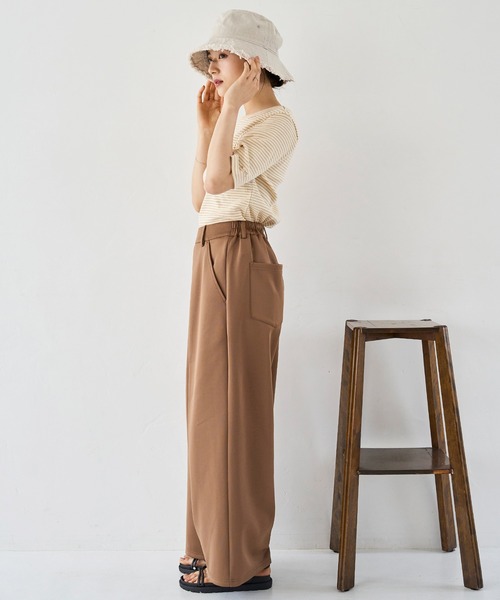 mil（ミル）の「センタータックワイドパンツ（その他パンツ・レディース・ブラック/ラベンダー/キャメル・S-Short/M-Short/S-Regular）」の22枚目の写真