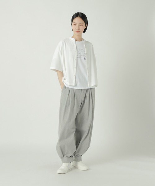 【新品】ZUCCa / スクエアロゴジャージィ / カットソー ホワイト ZU51JH410_8.jpg