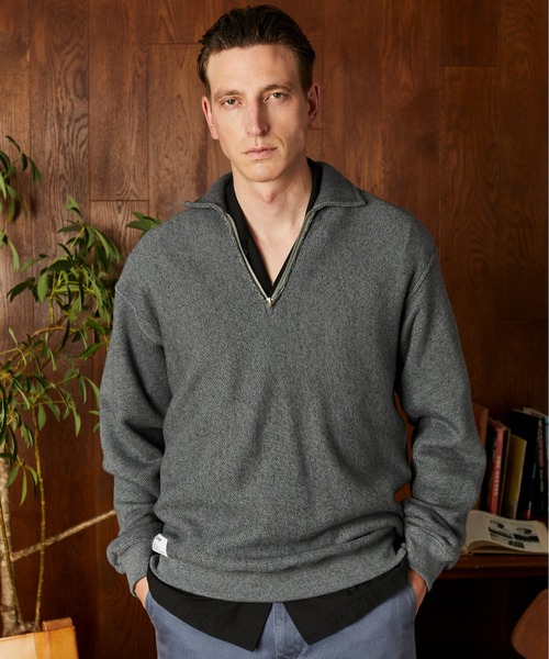 Schott/ショット/SALT AND PEPPER HALF ZIP SWEAT/ソルト アンド