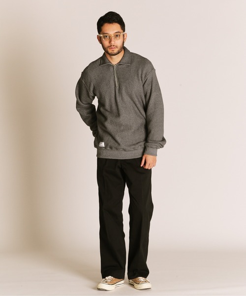 Schott/ショット/SALT AND PEPPER HALF ZIP SWEAT/ソルト アンド