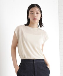 THE SHOP TK | ラメシアーフレンチ袖トップス【セットUP可/洗濯機OK】(ニット/セーター)