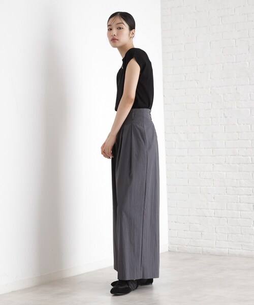 THE SHOP TK （ザ ショップ ティーケー ）の「ラメシアーフレンチ袖トップス【セットUP可/洗濯機OK】（ニット/セーター・レディース・アイボリー/ブラック/ダークグリーン・12/13）」の6枚目の写真