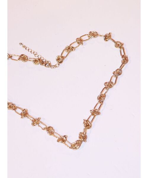 jouetie（ジュエティ）の「ワイヤーライクチェーンチョーカー（チョーカー・レディース・ゴールド/シルバー・FREE）」の2枚目の写真