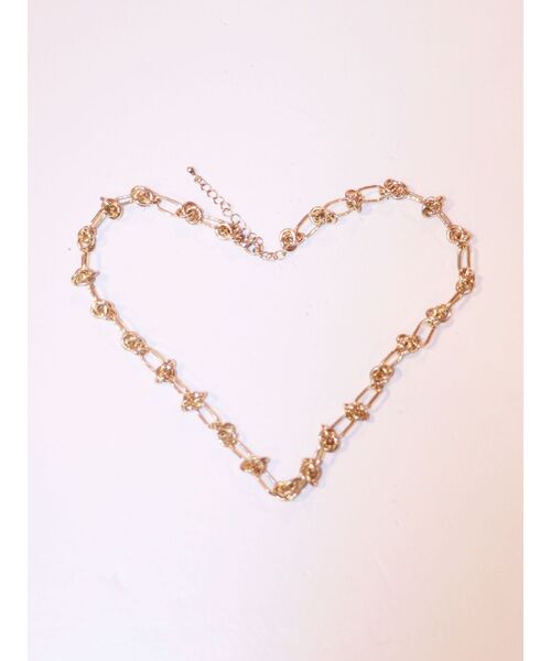 jouetie（ジュエティ）の「ワイヤーライクチェーンチョーカー（チョーカー・レディース・ゴールド/シルバー・FREE）」の5枚目の写真