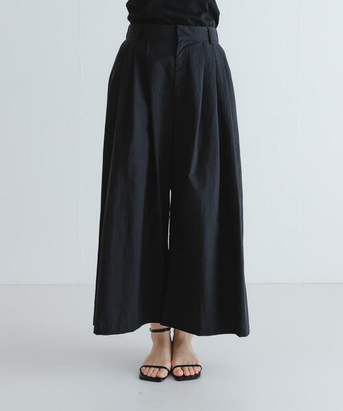 セール】『2サイズ展開』コットンナイロンタックワイドパンツ（その他