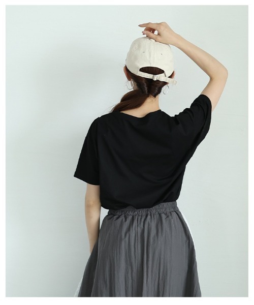 Sawa a la mode(サワアラモード)の「リボン風コード刺繍カットソー(Tシャツ/カットソー・レディース・ブラック/オフホワイト・FREE)」の20枚目の写真