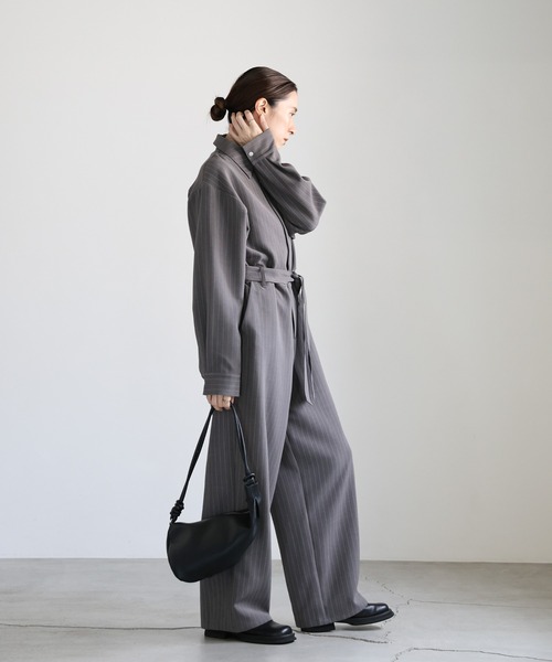 セール】ピンストライプオールインワン（つなぎ/オールインワン