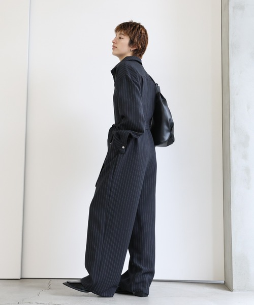 ブラックオールインワン バッククロスオールインワン（つなぎ/オールインワン）｜allureville