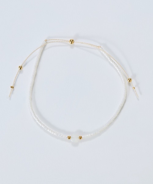 Phoebe（フィービィー）の「ストーンコードブレスレット/天然石（ブレスレット・レディース・ホワイト/ターコイズブルー/グレー・FREE）」の9枚目の写真