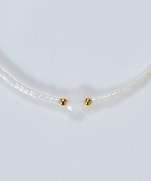 Phoebe（フィービィー）の「ストーンコードブレスレット/天然石（ブレスレット・レディース・ホワイト/ターコイズブルー/グレー・FREE）」の10枚目の写真