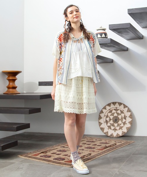 チャイハネ(チャイハネ)の「【チャイハネ】セルナキャミソール(キャミソール・レディース・ブラック/ホワイト/ピンク・FREE)」の6枚目の写真