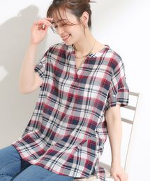 SHOO・LA・RUE | 【S-LL】きれいに体型カバー叶う さらシャリコットン スキッパーシャツ(シャツ/ブラウス)