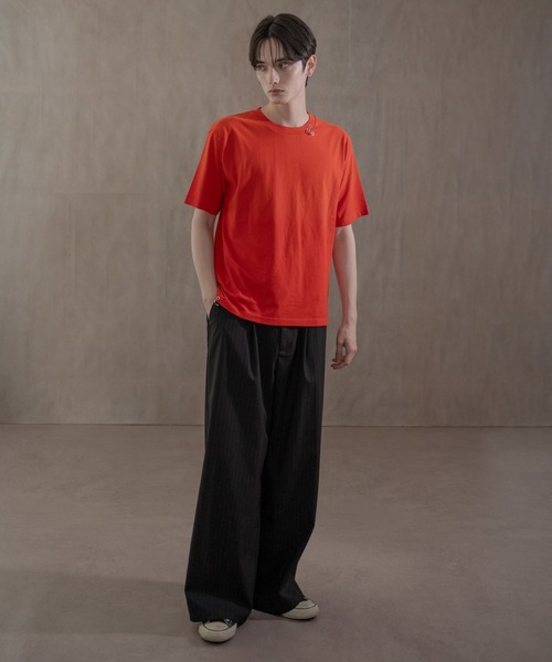 LUCY（ルーシー）の「LUCY/ピンストライプタックワイドスラックス（スラックス・メンズ・ブラック・LARGE/MEDIUM）」の16枚目の写真