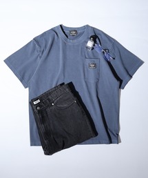 BIG MIKE（ビッグマイク）の「BIG MIKE Sunglasses Pocket Tee ビックマイク サングラスポケットピグメント加工 半袖 TEEシャツ（Tシャツ/カットソー）」