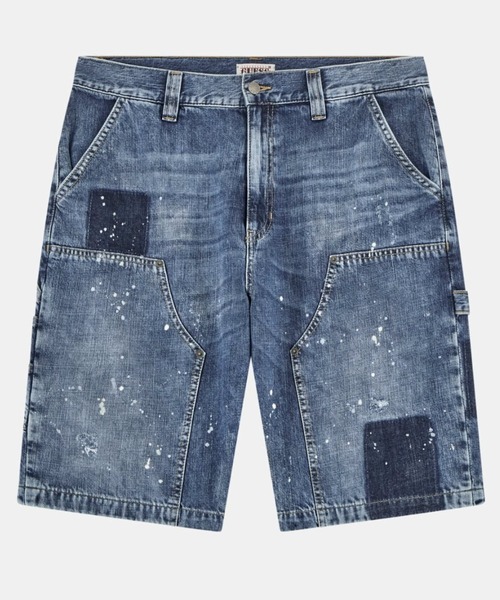 Guess(ゲス)の「GUESS Originals Panel Carpenter Short デニムショートパンツ(デニムパンツ・メンズ・インディゴブルー・28inch/29inch/30inch/31inch)」の6枚目の写真