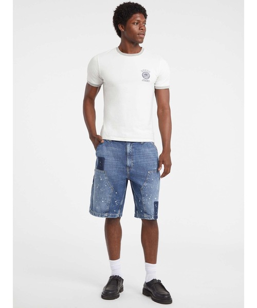 Guess(ゲス)の「GUESS Originals Panel Carpenter Short デニムショートパンツ(デニムパンツ・メンズ・インディゴブルー・28inch/29inch/30inch/31inch)」の7枚目の写真