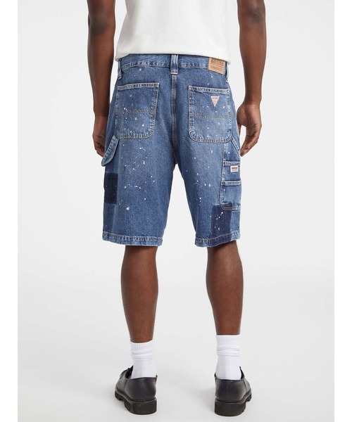 Guess(ゲス)の「GUESS Originals Panel Carpenter Short デニムショートパンツ(デニムパンツ・メンズ・インディゴブルー・28inch/29inch/30inch/31inch)」の8枚目の写真