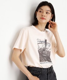 THE SHOP TK | カレッジ&フォトプリントTシャツ【洗濯機OK】(Tシャツ/カットソー)
