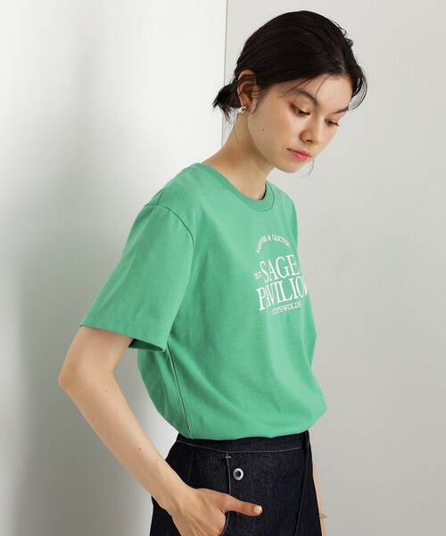 THE SHOP TK (ザ ショップ ティーケー )の「カレッジ&フォトプリントTシャツ【洗濯機OK】(Tシャツ/カットソー・レディース・グリーン/ベージュ系その他4/ブラック系その他/オフホワイト・13/12)」の10枚目の写真
