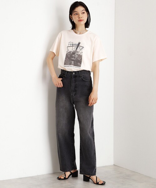 THE SHOP TK (ザ ショップ ティーケー )の「カレッジ&フォトプリントTシャツ【洗濯機OK】(Tシャツ/カットソー・レディース・グリーン/ベージュ系その他4/ブラック系その他/オフホワイト・13/12)」の19枚目の写真