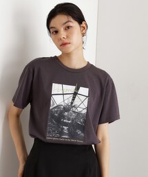 カレッジ＆フォトプリントTシャツ【洗濯機OK】
