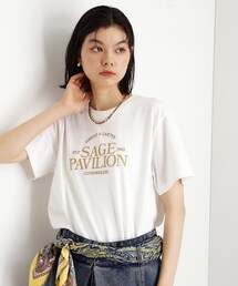 カレッジ&フォトプリントTシャツ【洗濯機OK】