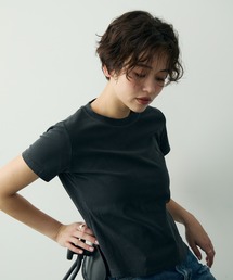 ヴィンテージライクウォッシュドリブTシャツ