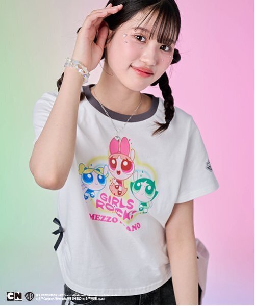 セール】【The Powerpuff Girls】 リンガーTシャツ（Tシャツ
