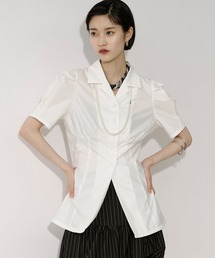 Ezick | Lady mode blouse タックカイキンシャツ(シャツ/ブラウス)