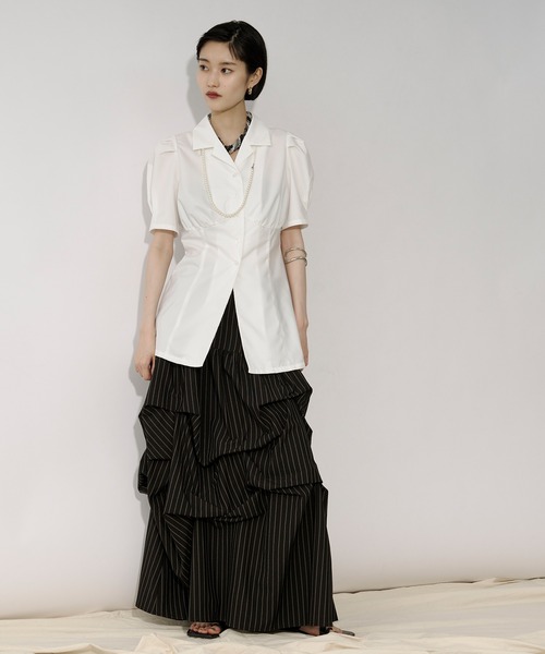 ブラウス シャツ Lady mode blouse タックカイキンシャツ レディース Lady mode blouse タックカイキンシャツ（シャツ/ブラウス