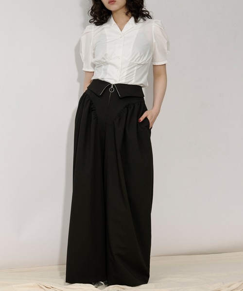 Lady mode blouse タックカイキンシャツ（シャツ/ブラウス