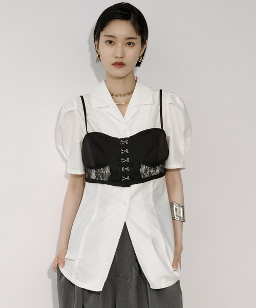 ブラウス シャツ Lady mode blouse タックカイキンシャツ レディース Lady mode blouse タックカイキンシャツ（シャツ/ブラウス