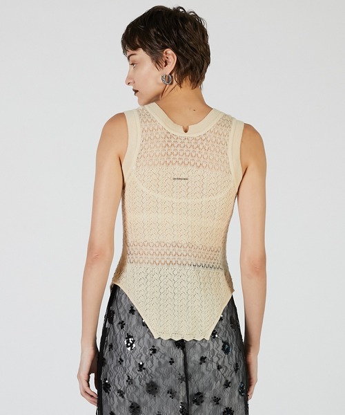 PRANK PROJECT（プランクプロジェクト）の「2WAYモヘアニットベスト / 2WAY Mohair knit Vest（ベスト・レディース・グレー/ピンク/イエロー・FREE）」の7枚目の写真