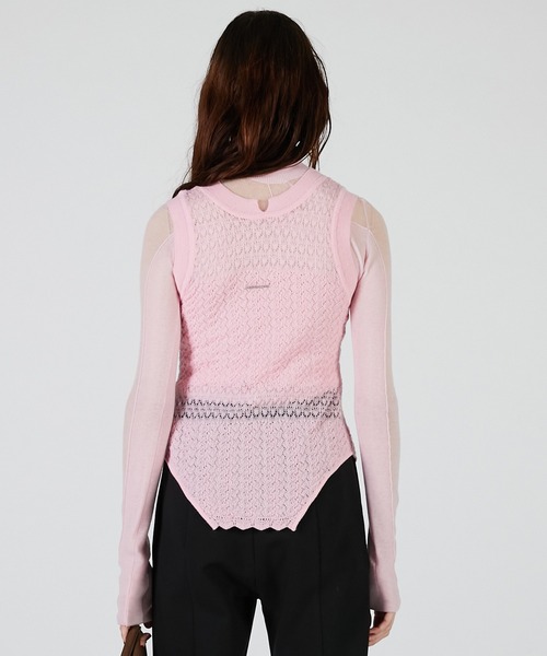 PRANK PROJECT（プランクプロジェクト）の「2WAYモヘアニットベスト / 2WAY Mohair knit Vest（ベスト・レディース・グレー/ピンク/イエロー・FREE）」の12枚目の写真