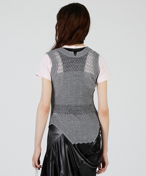 PRANK PROJECT（プランクプロジェクト）の「2WAYモヘアニットベスト / 2WAY Mohair knit Vest（ベスト・レディース・グレー/ピンク/イエロー・FREE）」の16枚目の写真