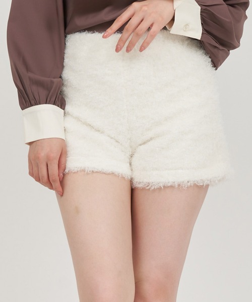 ROYAL PARTY（ロイヤルパーティー）の「カールボアショーパン（その他パンツ・レディース・グレー/オフホワイト/ブラック・FREE）」の2枚目の写真