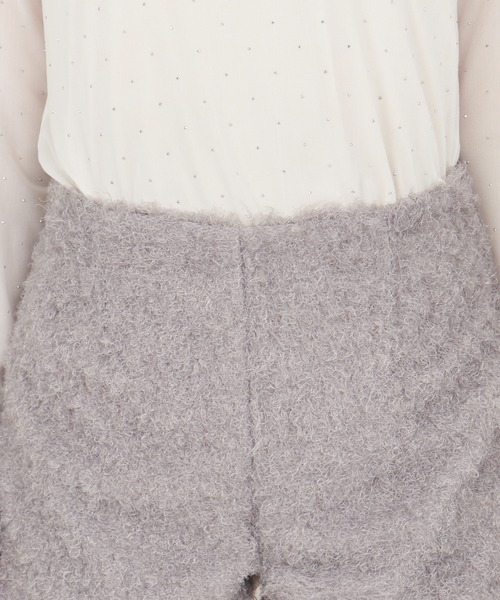 ROYAL PARTY（ロイヤルパーティー）の「カールボアショーパン（その他パンツ・レディース・グレー/オフホワイト/ブラック・FREE）」の7枚目の写真
