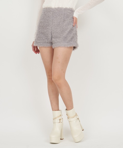 ROYAL PARTY（ロイヤルパーティー）の「カールボアショーパン（その他パンツ・レディース・グレー/オフホワイト/ブラック・FREE）」の4枚目の写真