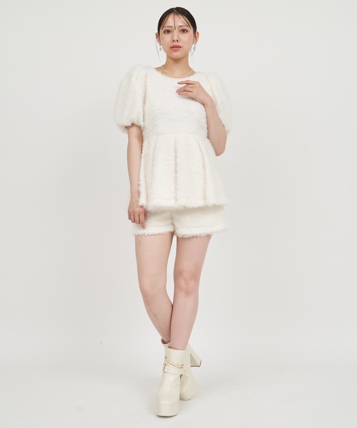 ROYAL PARTY（ロイヤルパーティー）の「カールボアショーパン（その他パンツ・レディース・グレー/オフホワイト/ブラック・FREE）」の15枚目の写真