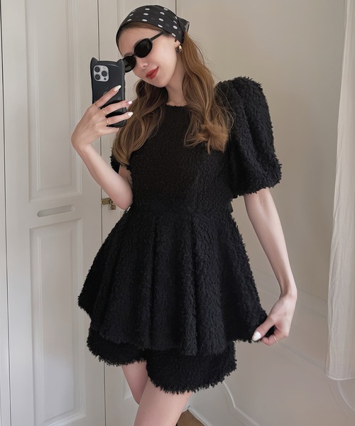 ROYAL PARTY（ロイヤルパーティー）の「カールボアショーパン（その他パンツ・レディース・グレー/オフホワイト/ブラック・FREE）」の18枚目の写真