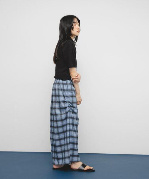 KBF（ケイビーエフ）の「サイドデザインチェックスカート（スカート・レディース・ブラック系その他/イエロー系その他/ブルー系その他・ONE）」の21枚目の写真